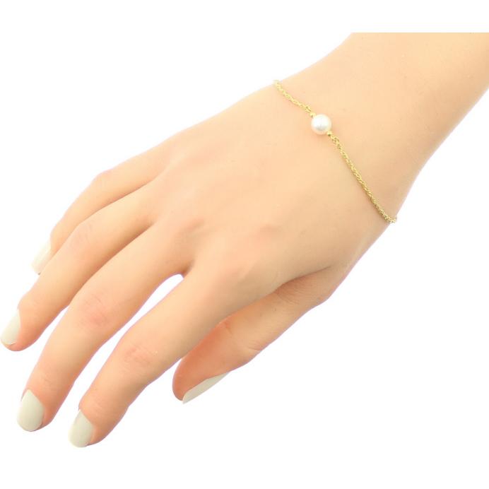 MIKIMOTO ミキモト ブレスレット パール 真珠 6.6mm K18YG BLJ MIKIMOTO ミキモト ブレスレット パール 真珠 6.6mm K18YG BLJ