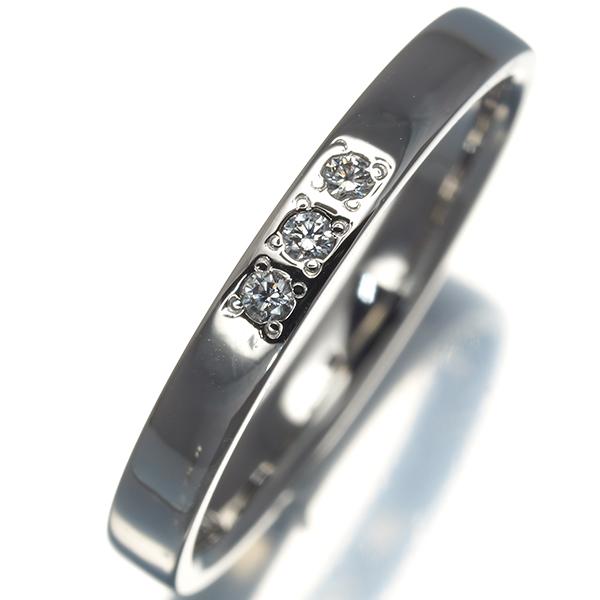 モニッケンダム リング ダイヤ ダイヤモンド 0.03ct ストレートライン 