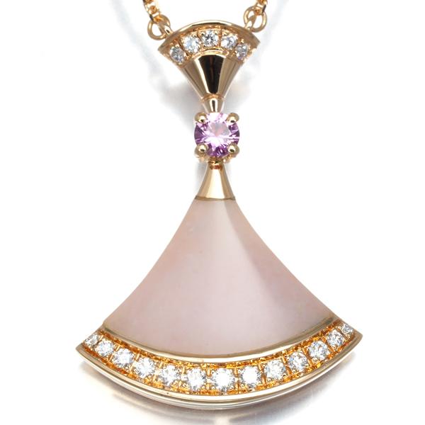 BVLGARI ブルガリ ネックレス オパール ピンクサファイア ダイヤ