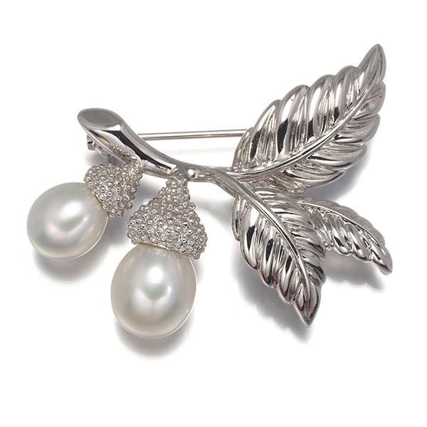 MIKIMOTO ミキモト ブローチ パール 真珠 7.4-8.4mm どんぐり MIKIMOTO ミキモト ブローチ パール 真珠 7.4-8.4mm どんぐり