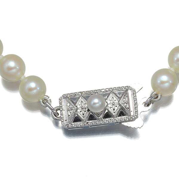 MIKIMOTO（ミキモト） ネックレス パール 真珠 5.0-5.5mm シルバー 袋 