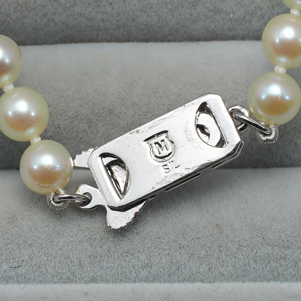 MIKIMOTO（ミキモト） ネックレス パール 真珠 5.0-5.5mm シルバー 袋 