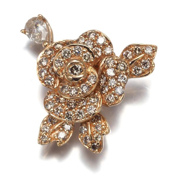 GSTV ペンダントトップ ダイヤ ダイヤモンド 0.62ct フラワー GSTV ペンダントトップ ダイヤ ダイヤモンド 0.62ct フラワー
