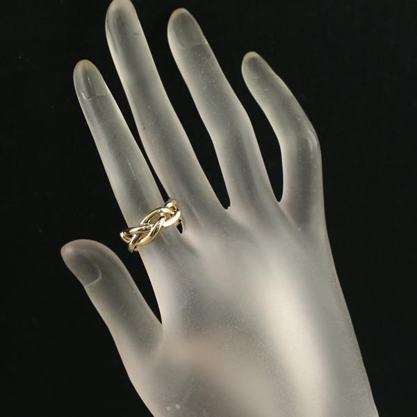 TIFFANY&Co. ティファニー リング クロスライン 10.5号 K18YG 指輪 BLJ  