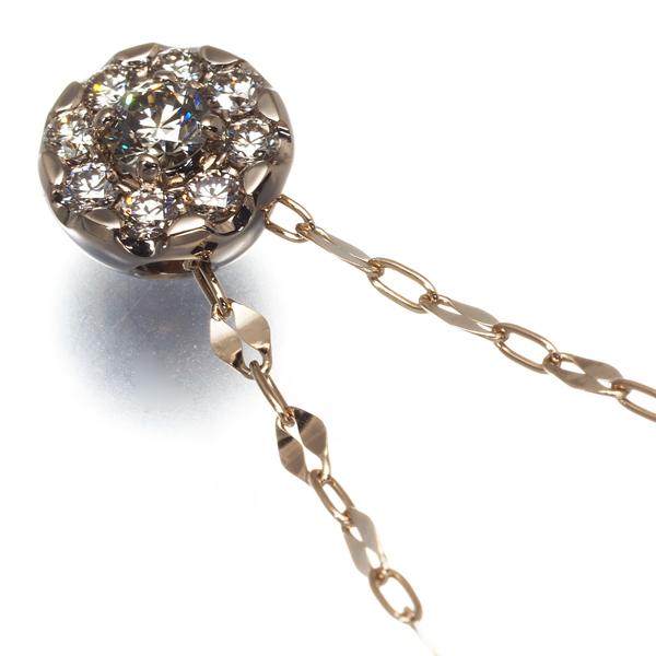 カシケイ　#ベゼル　ブラウンダイヤネックレス 創業70年の専門店】KASHIKEY BROWN DIAMOND〈カシケイ ブラウン