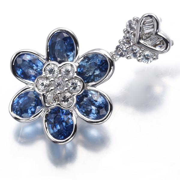 【専用商品】K18 WG サファイア、ダイヤモンドネックレストップ 専用商品】K18 WG サファイア、ダイヤモンドネックレストップ