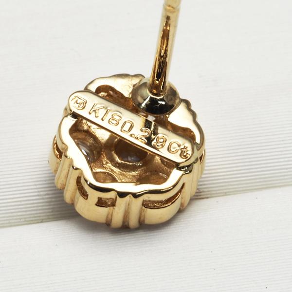 MIKIMOTO ミキモト ピアス ダイヤ ダイヤモンド 0.29ct/0.29ct  