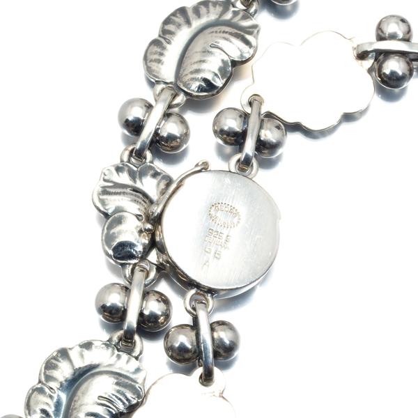 20日出品終了‼️ジョージジェンセン　ムーンライトグレープ　ネックレス　96A 96 A ムーンライトグレープ リンク ネックレス GEORG JENSEN 96 A