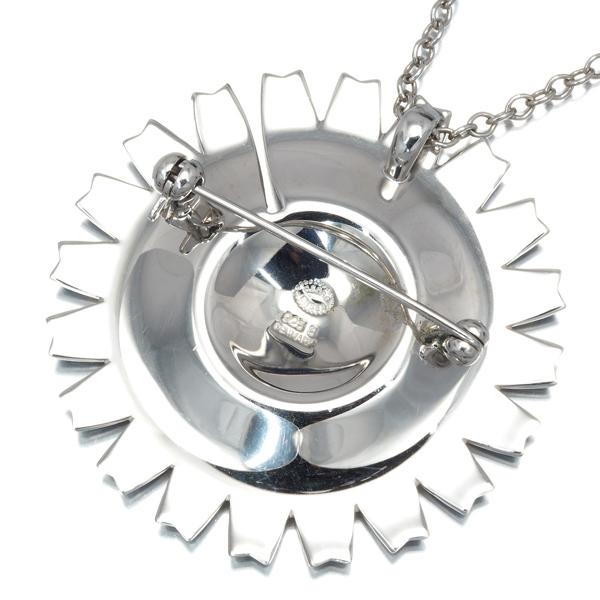 Georg Jensen ジョージジェンセン ネックレス兼ブローチ ダイヤ 