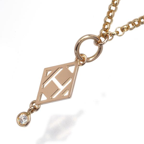 HERMES エルメス ネックレス ダイヤ ダイヤモンド ガンバード K18PG  