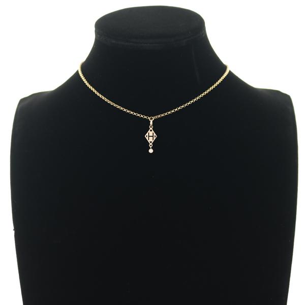 HERMES エルメス ネックレス ダイヤ ダイヤモンド ガンバード K18PG  