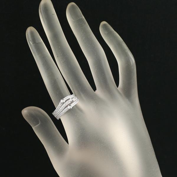 水野薫子 リング ダイヤ ダイヤモンド 0.05ct 3P ミルグレイン 13号  