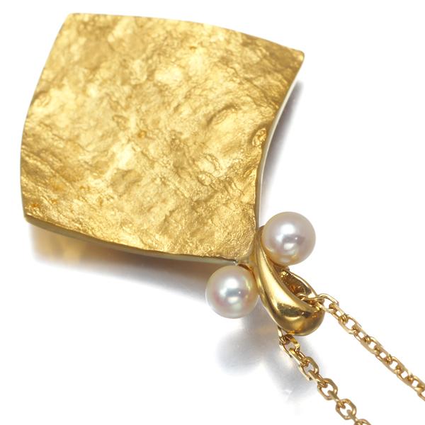 MIKIMOTO ミキモト ネックレス ベビーパール 真珠 3.2mm K22YG/K18YG  