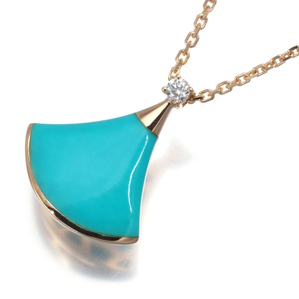 BVLGARI（ブルガリ） ネックレス ターコイズ トルコ石 ダイヤ
