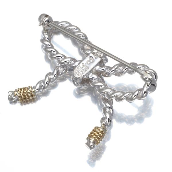 ティファニー TIFFANY&Co. ブローチ ツイスト ヴィンテージ シルバー