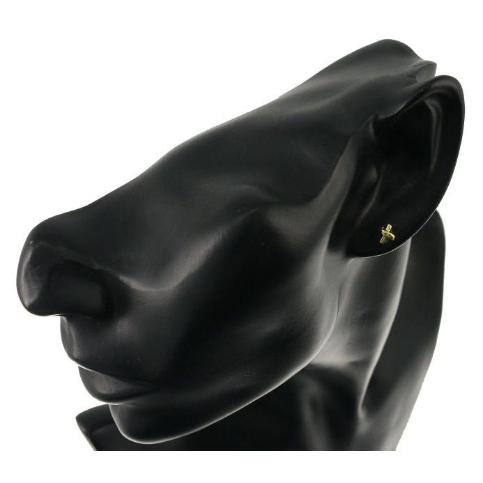 TIFFANY&Co. ティファニー ピアス クロスステッチ K18YG BLJ  