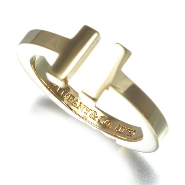TIFFANY&Co. ティファニー リング Tスクエア 11号 K18YG 指輪