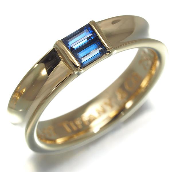 【美品】 TIFFANY&Co. リング　スタッキング　サファイア　10号 TIFFANY&Co. ティファニー リング サファイア スタッキング 10号