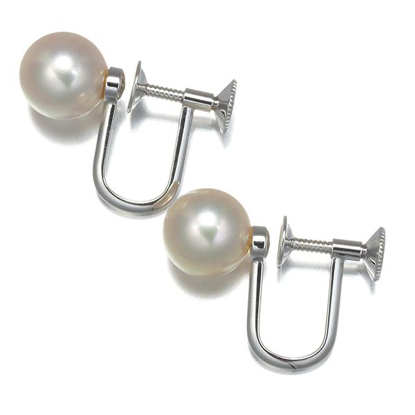 MIKIMOTO ミキモト イヤリング パール 真珠 8.0mm 一粒 シルバー BLJ  