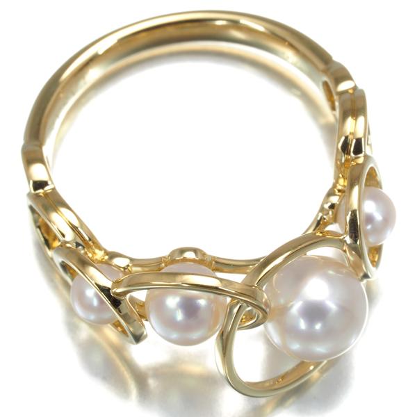TASAKI タサキ リング パール 真珠 3.5-6.2mm エニーマ 13号 K18YG