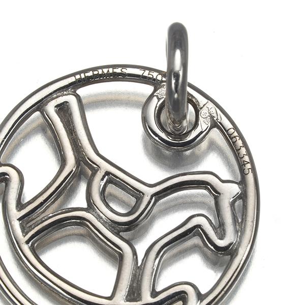 エルメス ペンダントトップ ダダ 馬 ウマ アニマル K18WG BLJ ?楽天 