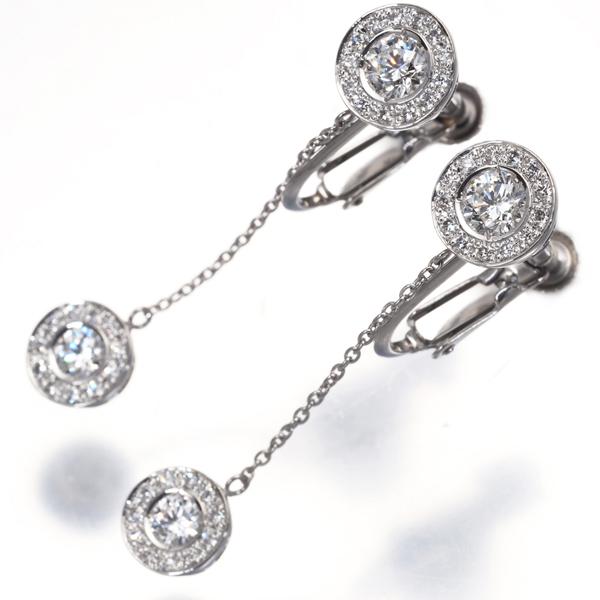 DE BEERS（デビアス） フォーエバーマーク イヤリング Two D ダイヤ 