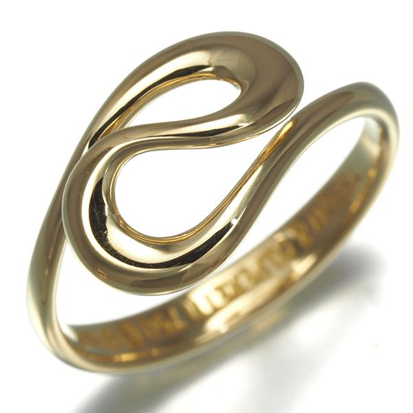 TIFFANY&Co. ティファニー リング オープンウェーブ 8号 K18YG 指輪  