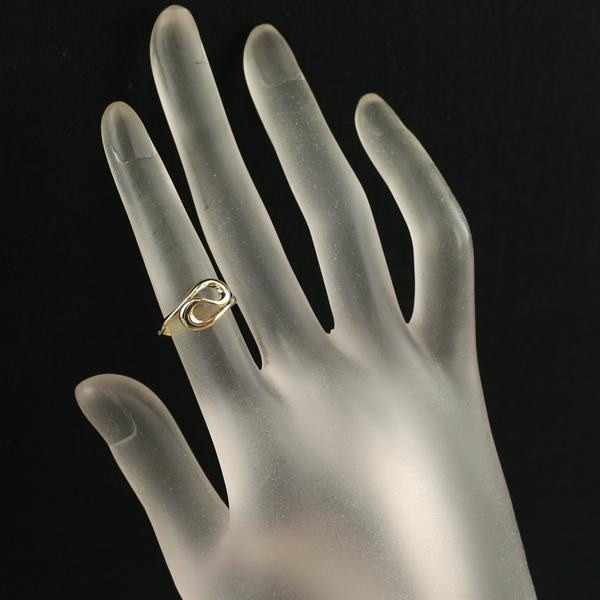 TIFFANY&Co. ティファニー リング オープンウェーブ 8号 K18YG 指輪  