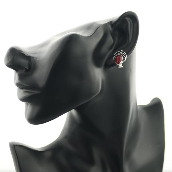 Georg Jensen ジョージジェンセン イヤリング カーネリアン ヘリテージ  