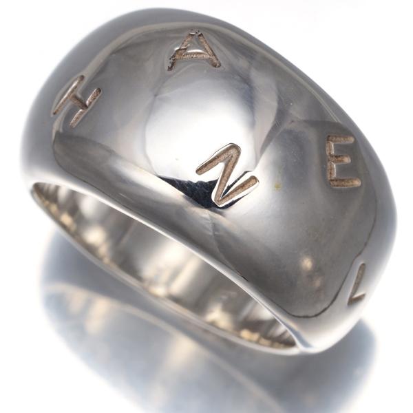 CHANEL シャネル リング ロゴ 14.5号 シルバー 925 指輪 BLJ