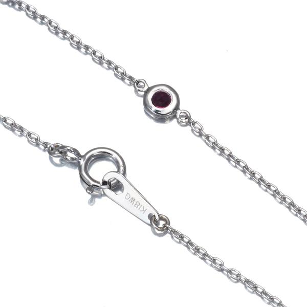 ルビー 0.24ct ダイヤ ダイヤモンド 0.09ct ステーション ブレスレット  