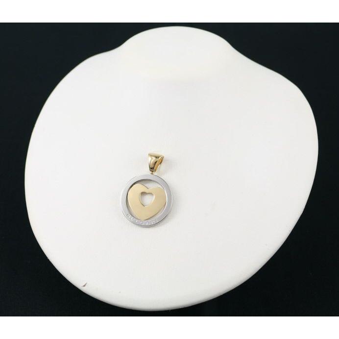 BVLGARI ブルガリ ペンダントトップ トンドハート K18YG/SS BLJ