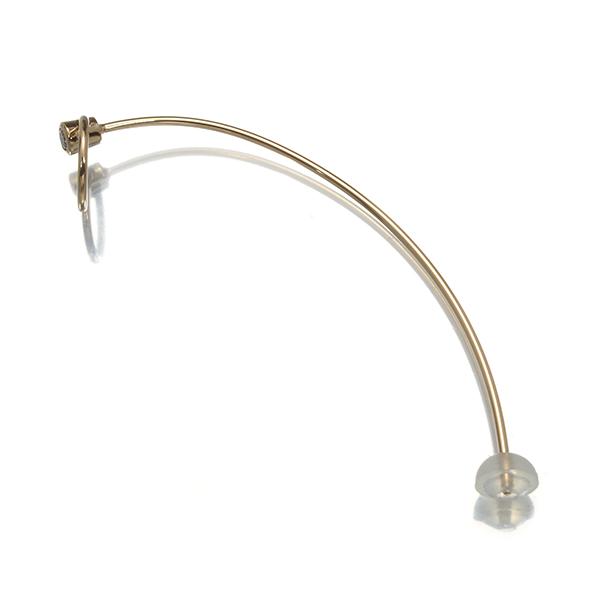 ヒロタカ ピアス ダイヤ ダイヤモンド 0.05ct トライバルアロー 片耳