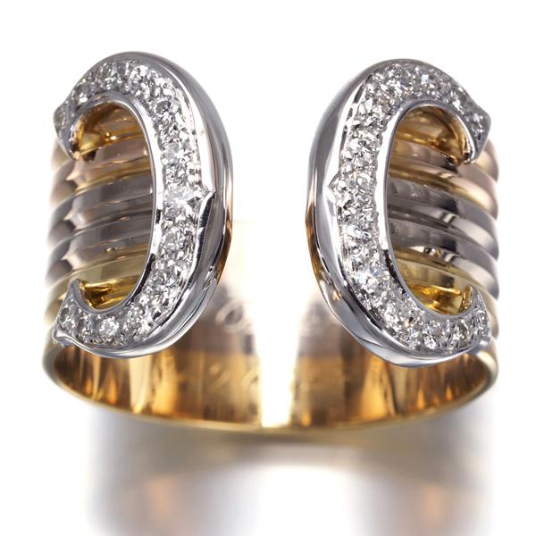 Cartier カルティエ リング ダイヤ ダイヤモンド 2C ドゥーブルC C2  