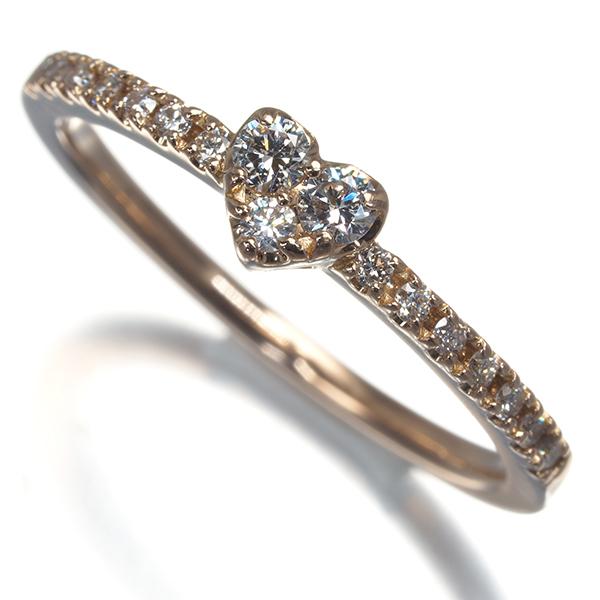 Ponte Vecchio K18PG ダイヤモンドリング10号