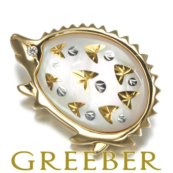 MIKIMOTO ミキモト ブローチ シェル ダイヤ ダイヤモンド ピクウェ  