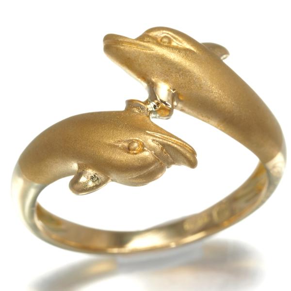 カレライカレラ リング イルカ アニマル 10号 K18YG 指輪 BLJ 大幅