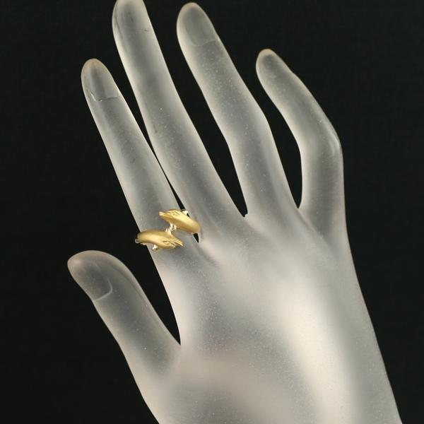カレライカレラ リング イルカ アニマル 10号 K18YG 指輪 BLJ 大幅