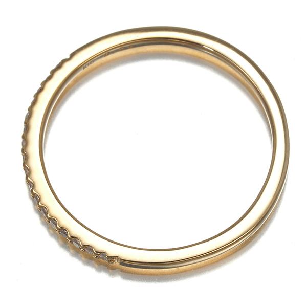 agete アガット K10 クレールカット一粒ダイヤモンドリング 9号 YG 