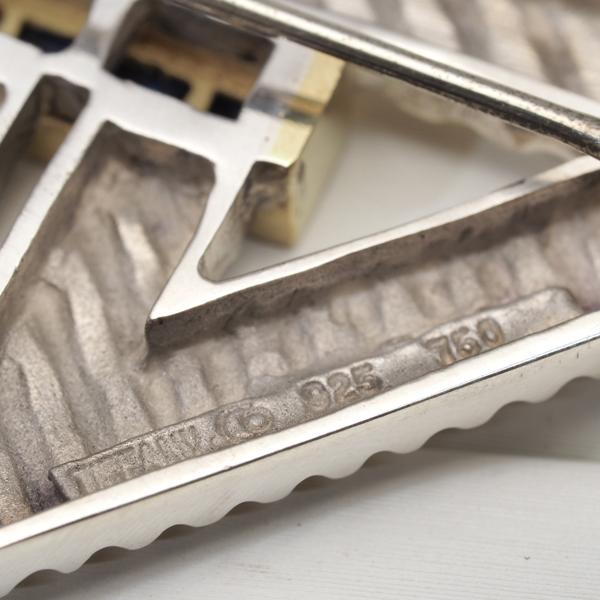 TIFFANY&Co. ティファニー ブローチ サファイア ヴィンテージ シルバー  