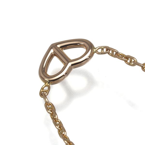 HERMES エルメス ネックレス シェーヌダンクル ハート K18PG BLJ