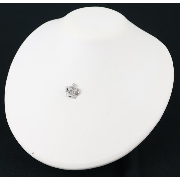 笠原真寿美 ペンダントトップ ブラウン＆クリア ダイヤ ダイヤモンド  