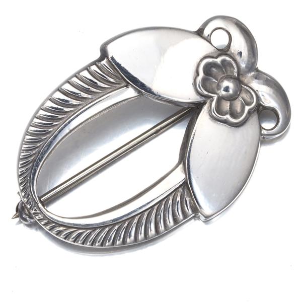 美品】ヴィンテージ 廃盤 ジョージジェンセン 925S ブローチ #113 美品