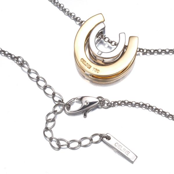 CELINE セリーヌ 750 ネックレス ダイヤ 3P ゴールド CELINE セリーヌ 750 ネックレス ダイヤ 3P ゴールド CELINE
