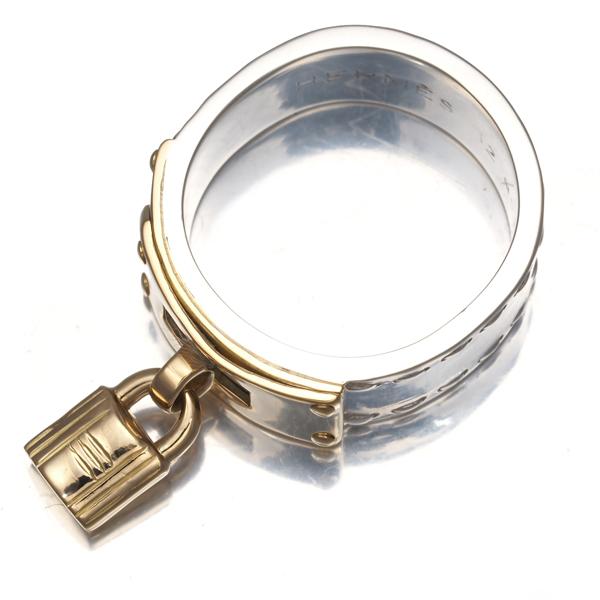 HERMES エルメス リング ケリー カデナ 52号 シルバー 925/K18YG