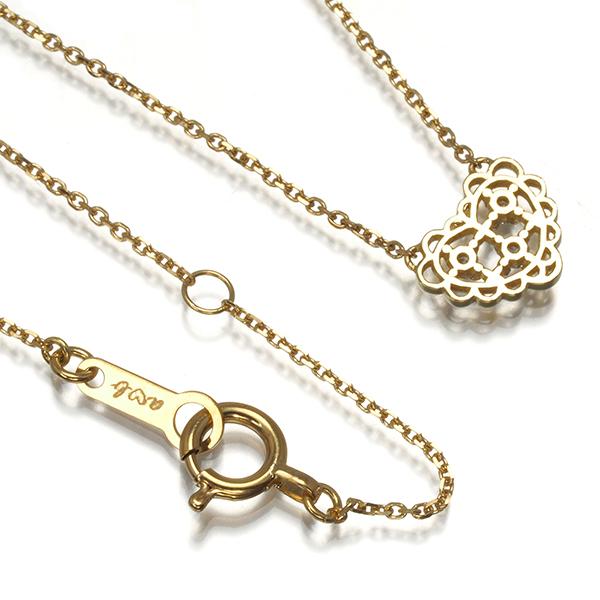 【最終お値下げ】AHKAH アーカー　ハートレース　K18 ダイヤ　ネックレス AHKAH（アーカー） ネックレス ダイヤ ダイヤモンド ハート レース