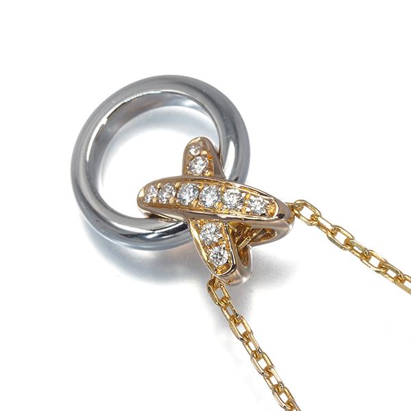 CHAUMET ショーメ ネックレス ダイヤ プルミエールリアン K18WG/PG BLJ 