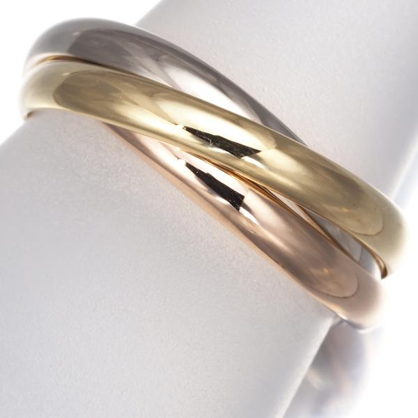 Cartier カルティエ トリニティリング スリーカラー SM 53号 K18YG/WG  