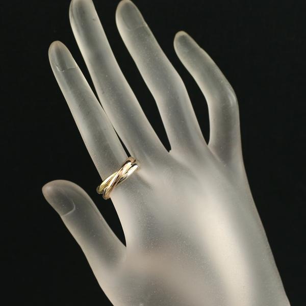 Cartier カルティエ トリニティリング スリーカラー SM 53号 K18YG/WG  