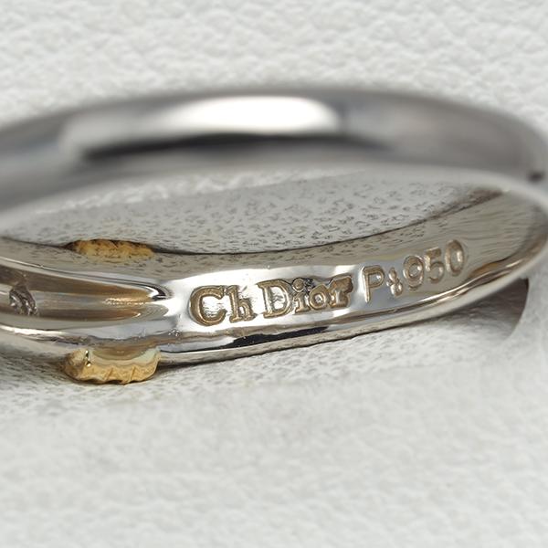 ディオール リング コンビカラー 12.5号 K18YG/Pt900 Ring 指輪 【中古  